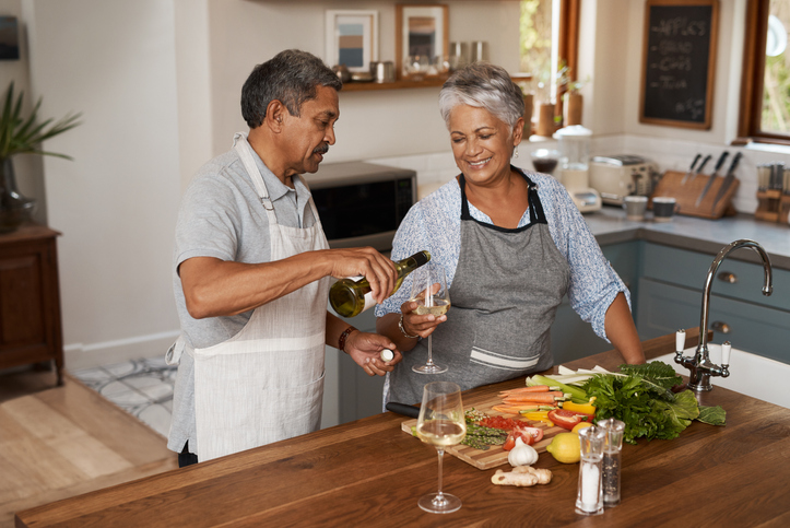 A senior couple enjoying their retirement.