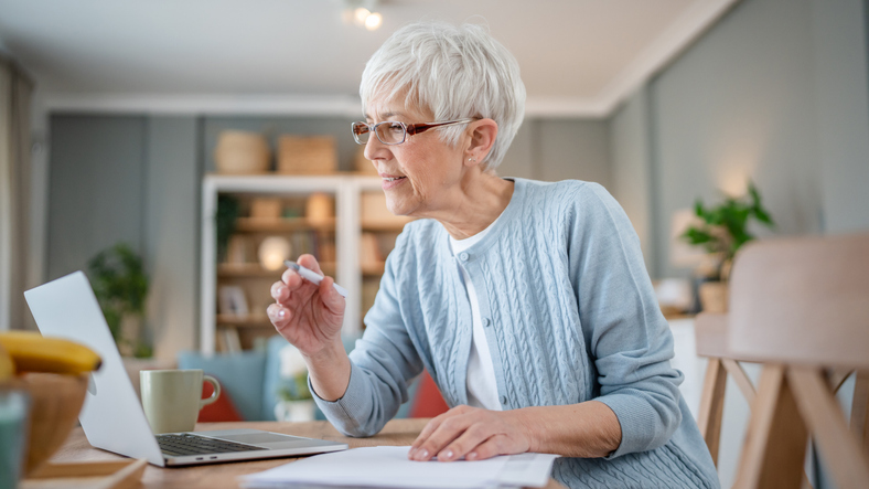 A senior estimating whether a Social Security increase will help her keep in line with inflation. 