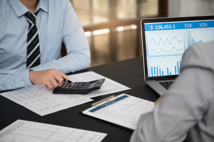 A client and their financial advisor.